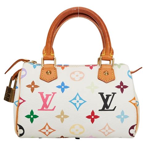 lv nano speedy for sale|Lv multicolor monogram speedy bag.